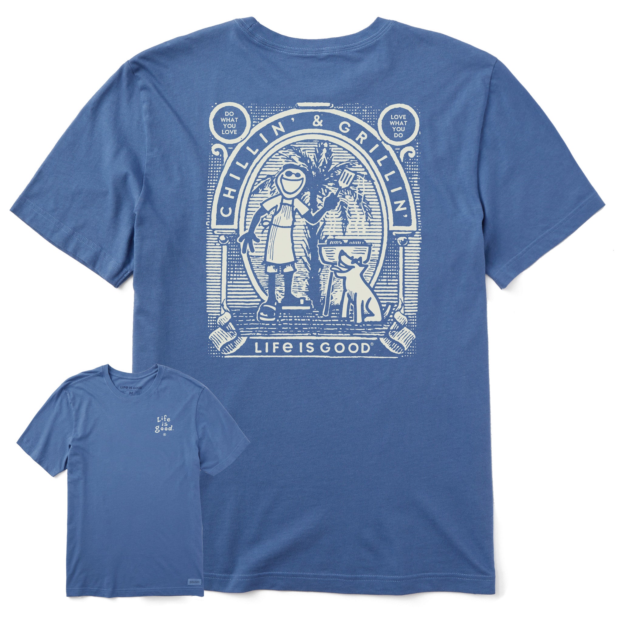 Men's Retro Chillin' & Grillin' Short Sleeve Tee