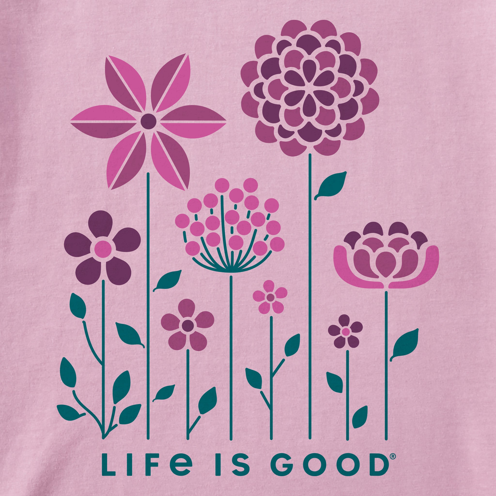 Women's Linear Garden Long Sleeve Crusher Tee