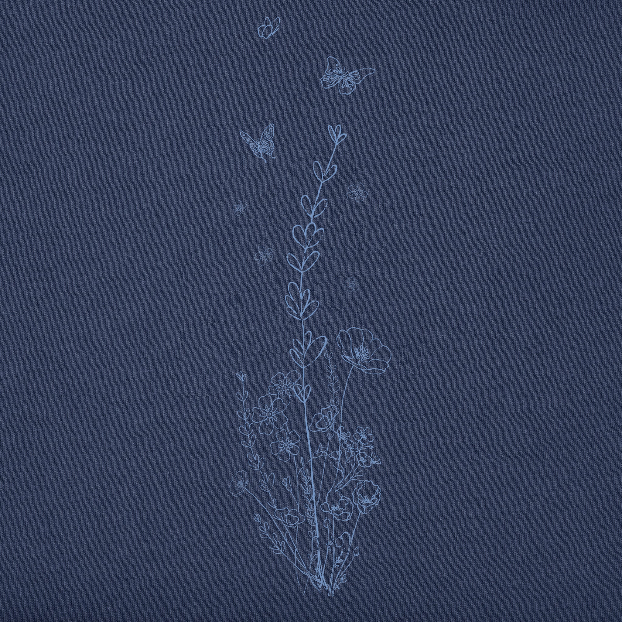 Women's LIG Whimsical Butterflies Long Sleeve Crusher Tee